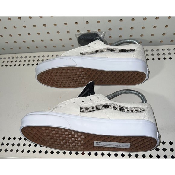 VANS Sk8-Low Soft Suede Womens Athletic Shoes Size 5.5 Marshmallow Dalmation - Picture 6 of 9